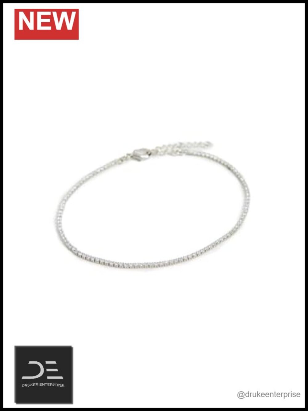 14k Vermeil Micro Tennis Bracelet CZ Silver